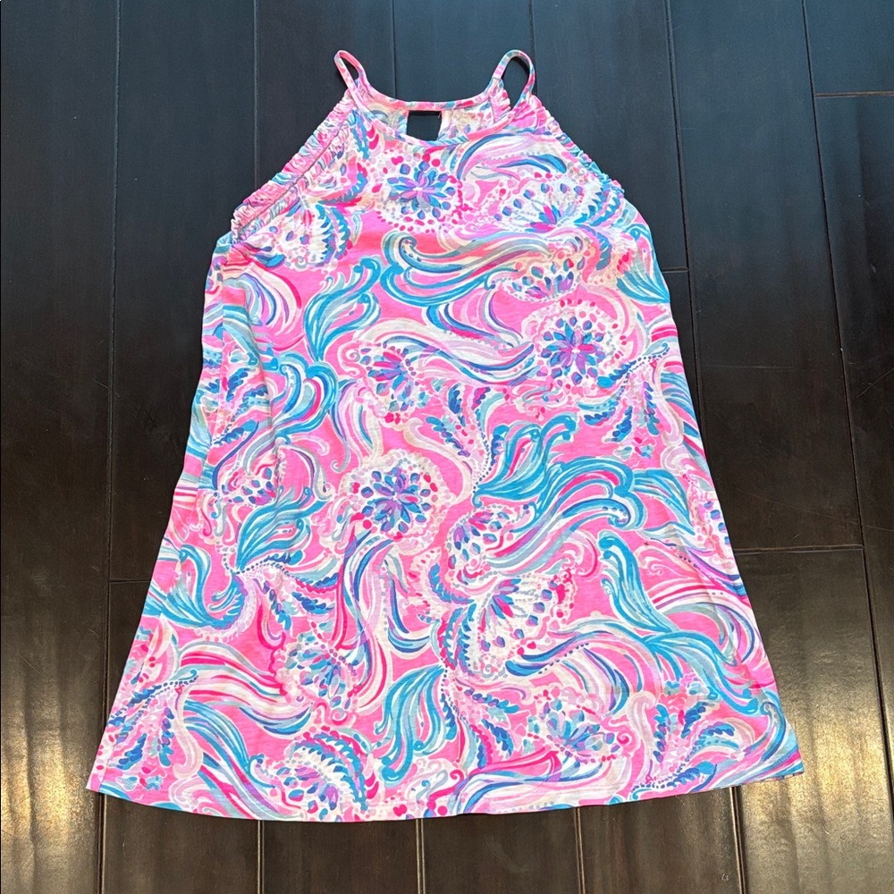 Lilly Pulitzer Pink and Blue Swirl Kids Dress